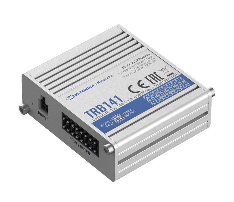 Teltonika TRB141 - Small, lightweight, powerful and cost-efficient Linux based LTE Industrial gateway board with RS232 interface. Teltonika TRB141 - Small, lightweight, powerful and cost-efficient Linux based LTE Industrial gateway board with RS232 interface.